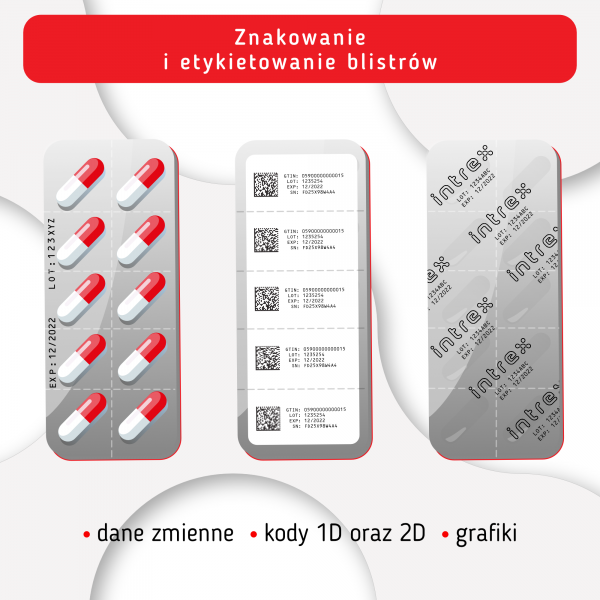 znakowanie i etykietowanie blistrow z tabletkami