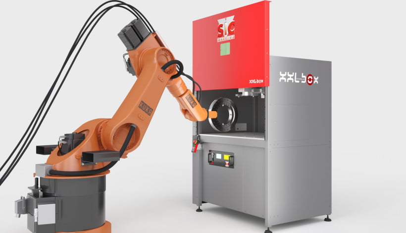 station marquage laser xxlbox robot