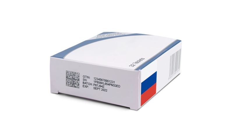 data matrix na opakowaniu farmaceutycznym